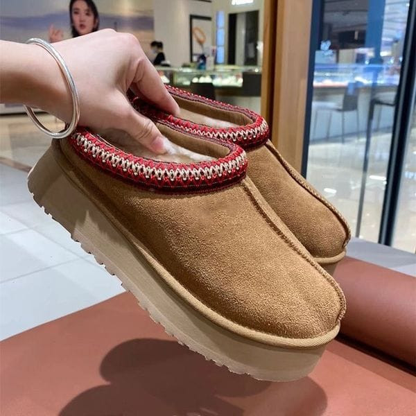 Color: Red - Size: With logo no box Image Color - Designer Boots Womens Tazz Slippers Fur Slides Cl Y829-1230961617761271867