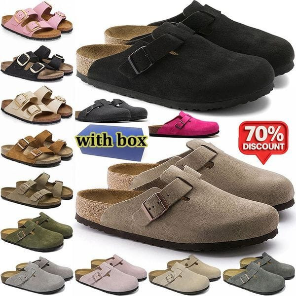 Color: Color#8 - Size: EUR 35 - designer slippers men women clogs suede leather mens stylish slides Y829-1406799597656948872