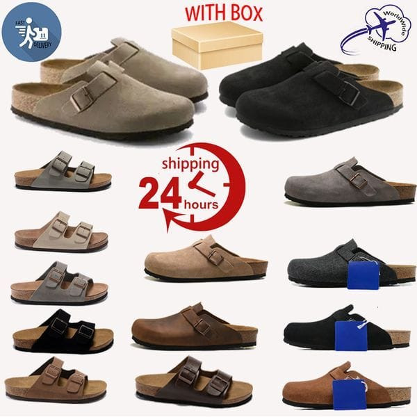 Color: Chocolate - Size: Eur35?‰€225mm - With Box Designer Clogs Sandals Clog Slippers Cork Flat Hi Y829-1351427070999326860
