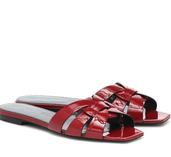 Color: Gold - Size: US8.5 - Women's leather slippers beach sandals casual walking shoes top luxury  Y829-1053731843458900001