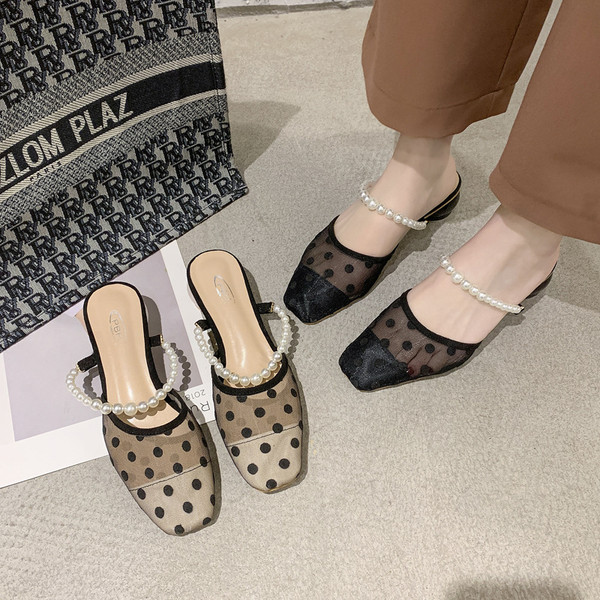 Baotou Half Slippers For Women Outside Summer Q119-CJNS1217964