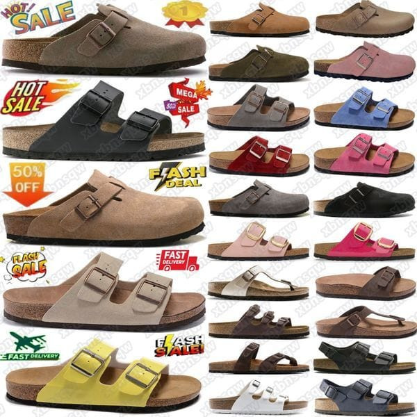 Color: Nude - Size: Eur35 - bostonclogs clog slides designer sandals slippers clogs Boston Soft Foo Y829-1375236428266524708