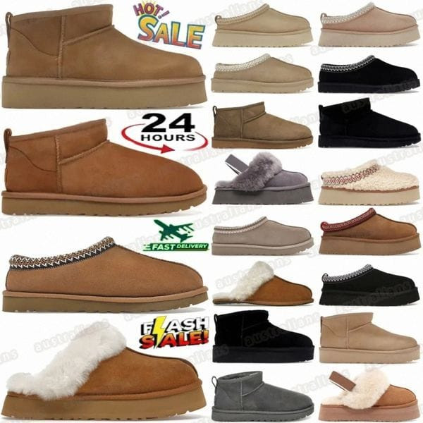 Color: Black - Size: Eur37 - Tasman Tazz boots Slipper Boot designer Australia slippers Classic Ult Y829-1416488993561976868