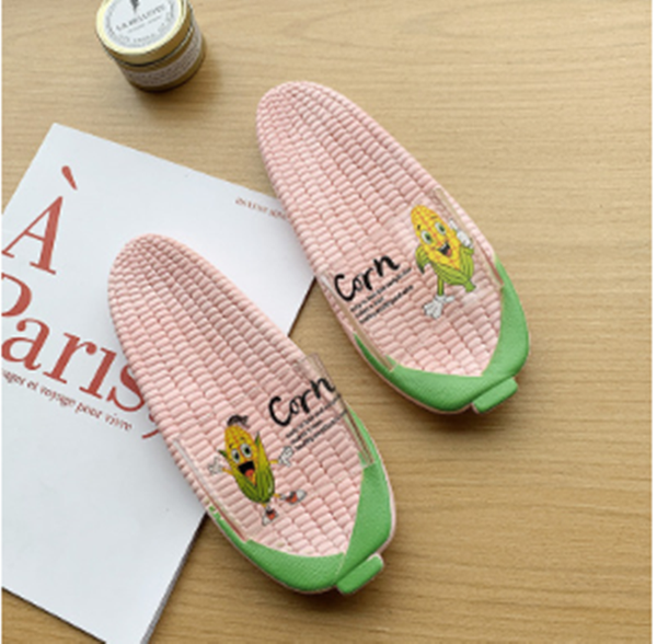 Color: Pink, Shoe size: 34or35 - Home Home Non-slip Bath Cute Ladies Bathroom Fruit Sandals Q119-CJNS100583009IR
