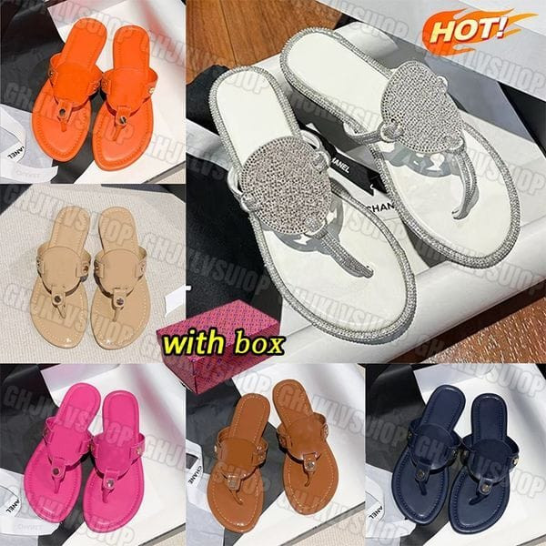 Color: #color 1 - Size: Eur 37 - Designer Sandals Womens Slides Fashion Summer Sandal Luxury Patent Y829-1480379458811617288