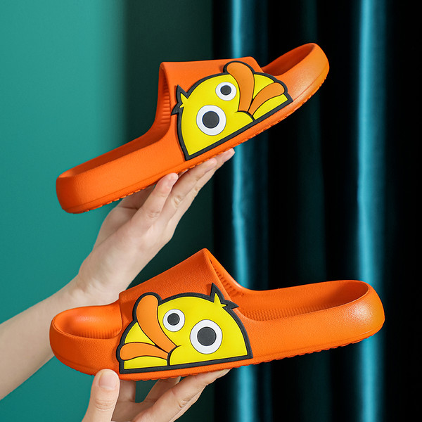 Color: Orange, Shoe size: Size200 - Sandals And Slippers Non-slip Home Indoor Bathroom Thick Cute S Q119-CJNS122687926ZA