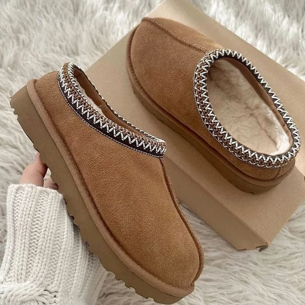 Color: clear blue - Size: EUR35=US4W=UK2 - Tazz Tasman Slippers For Men Women Designer Fur Slides L Y829-1269084946761818136