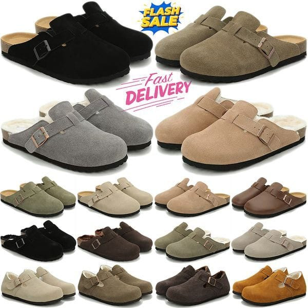 Color: Brown - Size: EUR38 - free shipping clogs designer slippers men trainers slides shoes shearl Y829-1294809990716518440