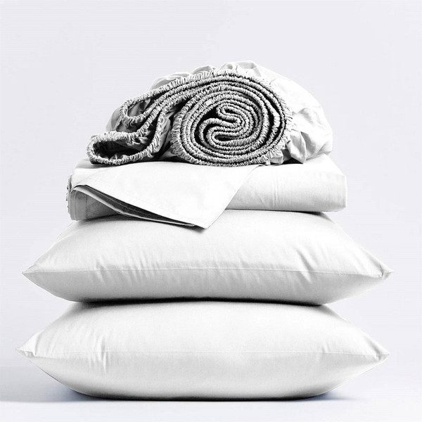 Queen size White 100-Percent Certified Organic Cotton Sheet Set Q280-QNWHCS629458617