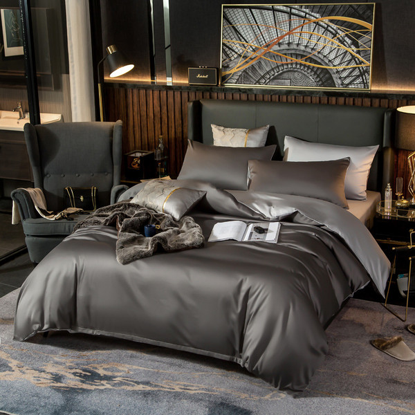 Color: High gray light gray, Size: 1.5bed sheet fourpiece set - Sheet Pillowcase Xinjiang Cotton Fo Q119-CJCZ122922119SH