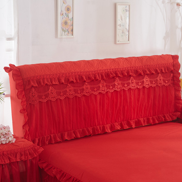 Color: Scarlet, Size: 220cm - Korean Version Of The Princess Quilted Thickened Elastic All-inclusiv Q119-CJCZ123048425YB
