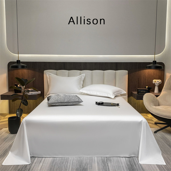 Color: White, Size: 200x230cm - Long-staple Cotton Pure Cotton Solid Color Bed Sheet Q119-CJYD223269202BY