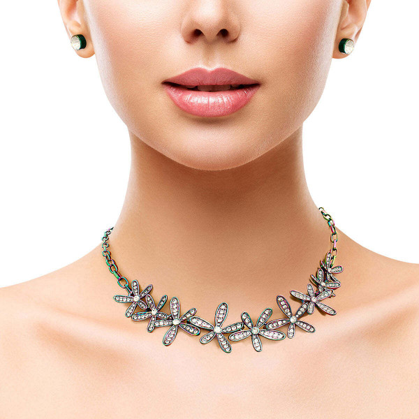Rainbow Metal Flower Chain T226-9485609107775
