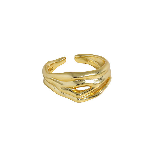 Party Irregular Small Mouth 925 Sterling Silver Adjustable Ring R866-HFH_651763351388