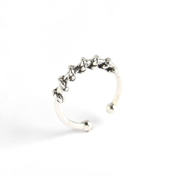 Vintage Twining 925 Sterling Silver Adjustable Ring R866-MLYH_617428435155