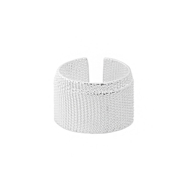 Fashion White Bandage 925 Sterling Silver Adjustable Ring R866-HFH_650313241075