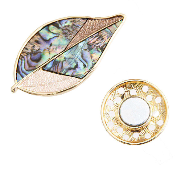 Gold Leaf Magnetic Pin T226-9485874594111