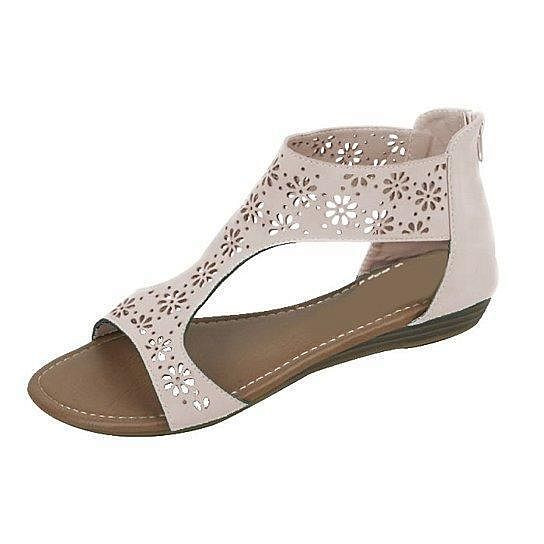 Color: Cream,Size: 9 - Crazy Daisies Summer Sandals K290-12225098285091