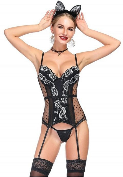 Sexy flower Lace Corsets H721-WKD1901
