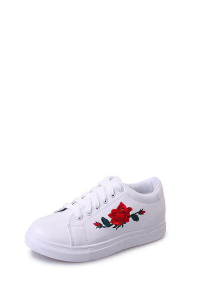 Color: White, Size: 38 - Women's embroidered shoes Q119-CJBHNSNS11234-White-38