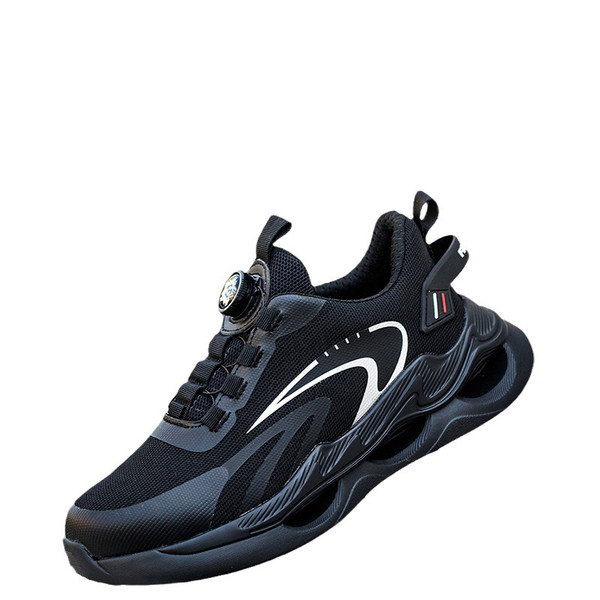 Colour: 810 Black, Size: 42 - Men's Anti-smashing And Anti-penetration Steel Toe Cap Lightweight An Q119-CJYD223898752ZA