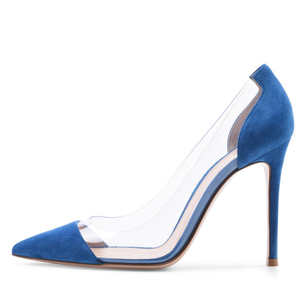 Women's Fashion PVC Stitching Pointed High Heel Pumps Q119-CJNS1999076