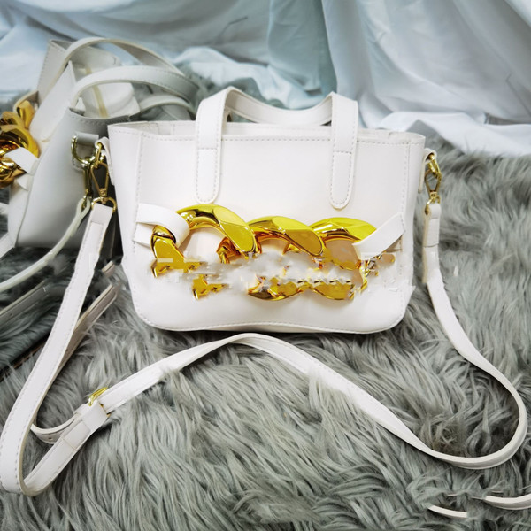 Color: White, style: Package-39, Size:  - European And American Fashion Gold Chain Slippers Q119-CJNS116045822VE