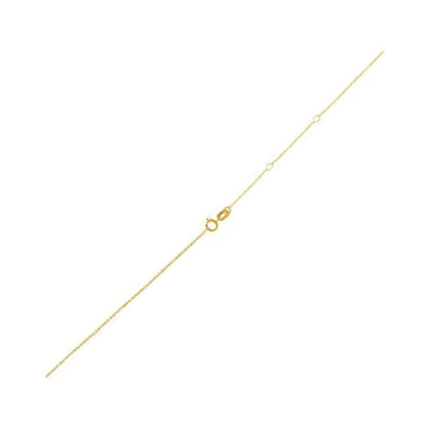 Size: 18 - Adjustable Cable Chain in 14k Yellow Gold (0.97 mm) P150-78374-18