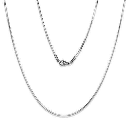TK2435 - High polished (no plating) Stainless Steel Chain with No Stone A874-TK2435