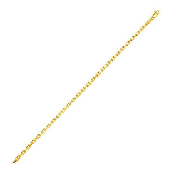 Size: 24 - 14k Yellow Gold French Cable Link Chain (2.50 mm) P150-33350-24