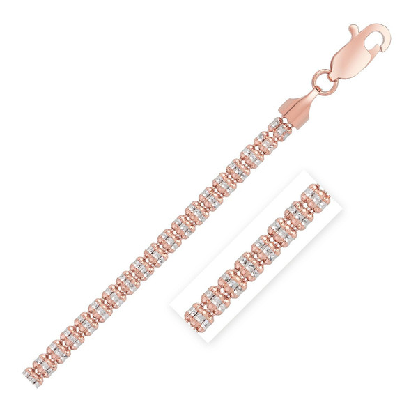 Size: 16 - Ice Barrel Chain in 14k Rose Gold (3.1 mm) P150-23927-16