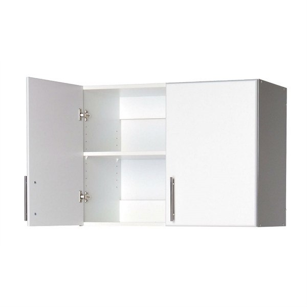White Wall Cabinet with 2 Doors and Adjustable Shelf Q280-PWC1561818