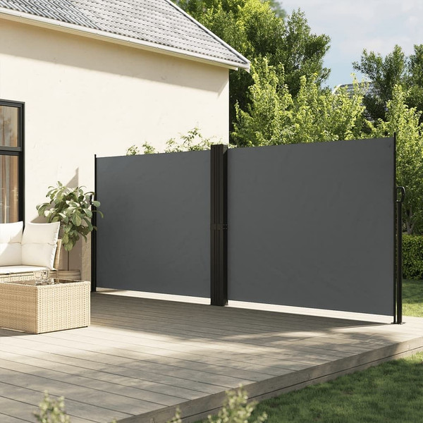 Retractable Side Awning Anthracite 70.9"x393.7 A949-4004748