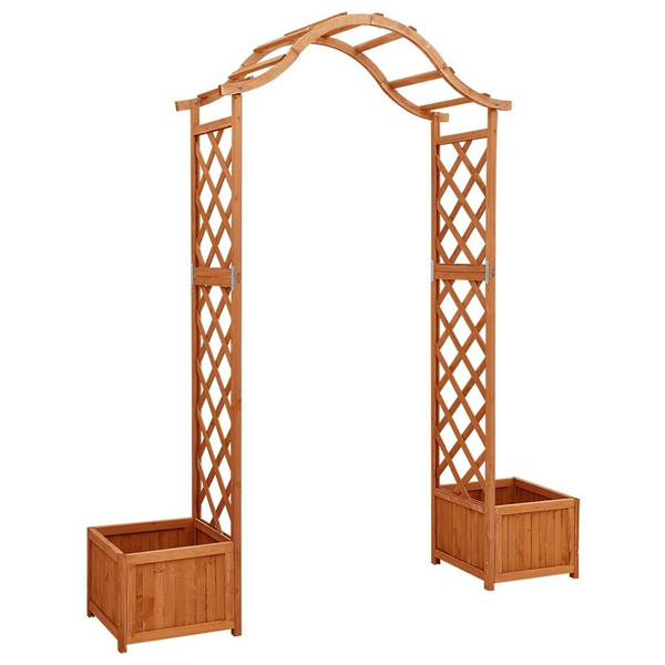 Garden Pergola with Planter Solid Firwood A949-316388