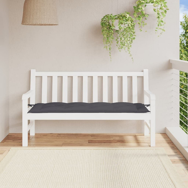 Garden Bench Cushion Anthracite 59.1"x19.7"x2.8" Oxford Fabric A949-314956