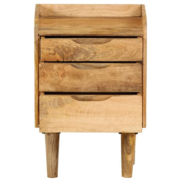 Bedside Cabinet Solid Mango Wood 15.7"x11.8"x23.4 A949-246788