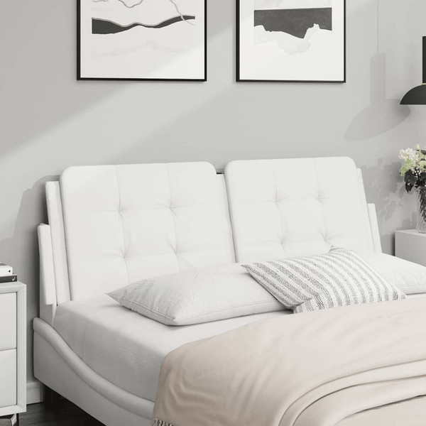 Headboard Cushion "Zadar" White 53.9" Faux Leather A949-376078