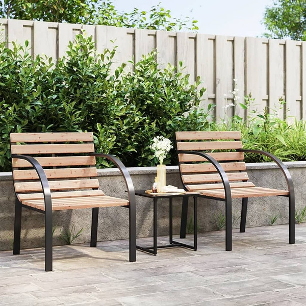  Patio Chairs 2 pcs Wood A949-47937