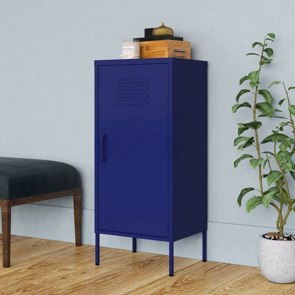 Storage Cabinet Navy Blue 16.7"x13.8"x40" Steel A949-336190
