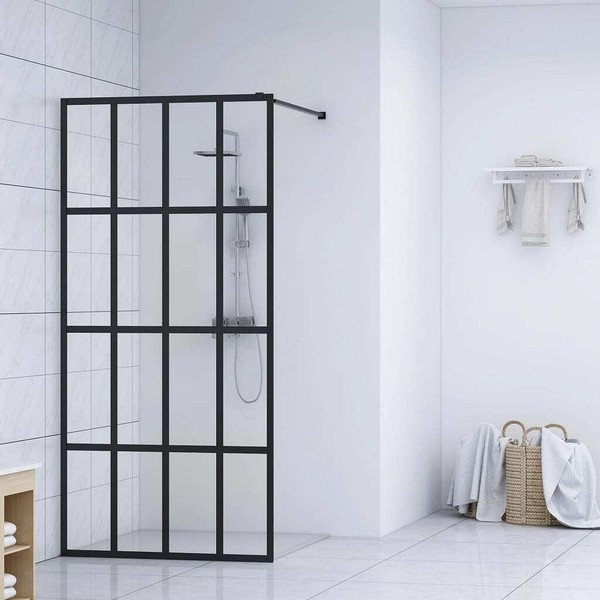 Walk-in Shower Screen Clear Tempered Glass 39.4"x76.8 A949-145676