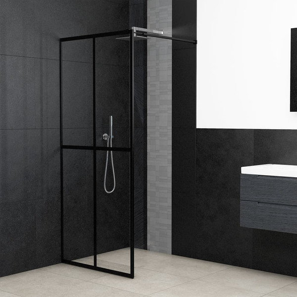 Walk-in Shower Screen Clear Tempered Glass 46.5"x74.8 A949-145682