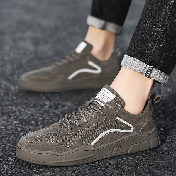 Color: Khaki, Size: 40 - Casual all-match men's shoes Q119-CJBHNSNS19907-Khaki-40
