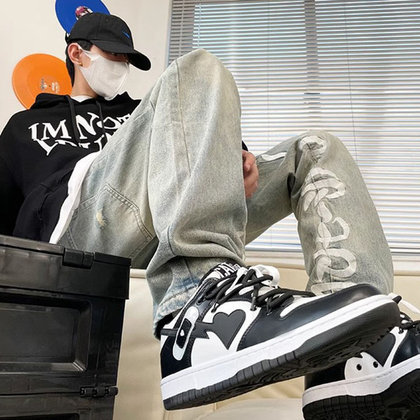 Band-Aid Niche Fashion Couple Shoes All-match Sports Skateboard Shoes Q119-CJYD1952208