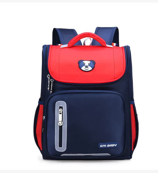 Color: Red, Size: Small - Children's Space Bag Water Repellent Trolley Backpack Q119-CJNS106367206FU