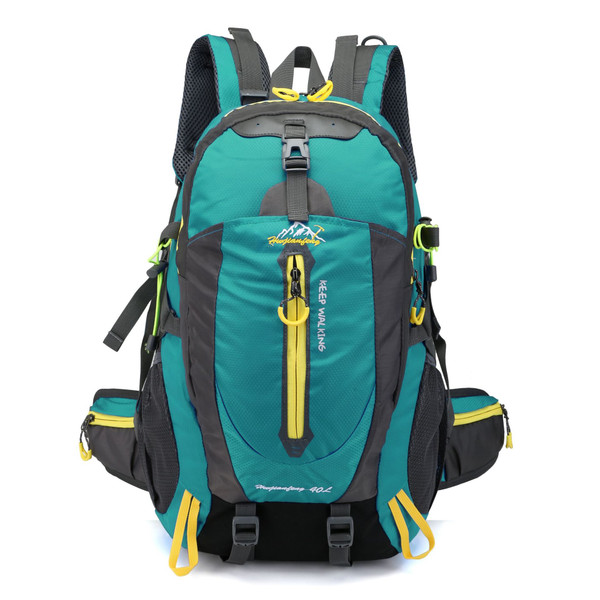 Color: Lake Blue - Nylon Travel Backpack Q119-CJBHNSNS07816-Lake Blue