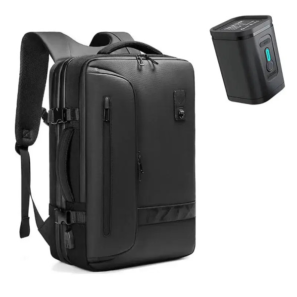 Color: NUDE - Vacpack Vacuum Compression Backpack Airback with Pump Men Waterproof Expandable Carry F640-12000040343847201