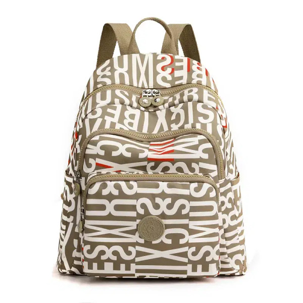 Color: GRAY - Printing Backpack for Women Travel High Capacity Waterproof College Backpack Trendy W F640-12000036846420804