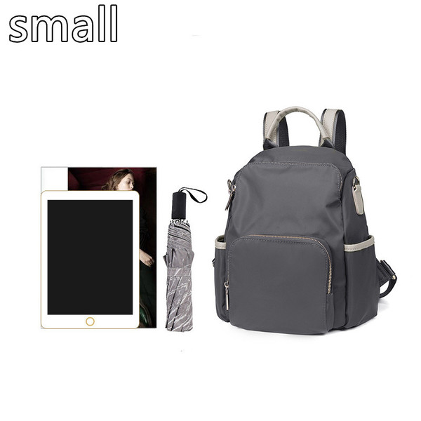 Color: Grey, Size: S - Oxford Canvas Large Backpack Q119-CJNS121288205EV