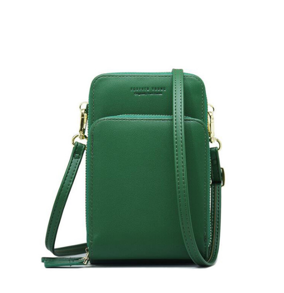 Color: Dark green - Multifunctional Messenger Mobile Wallet Q119-CJBHNSNS05218-Dark green