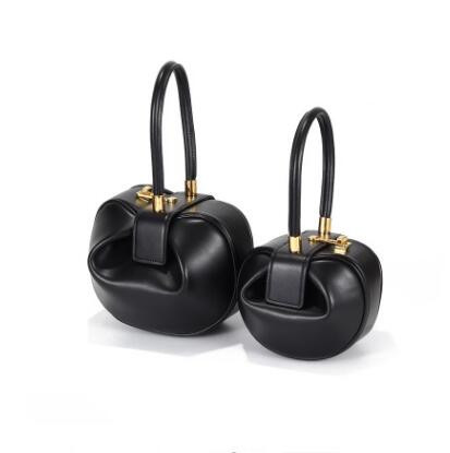Color: Black, Size: L - Leather handbags Europe and the United States fashion retro French niche de Q119-CJBHNSNS06353-Black-L